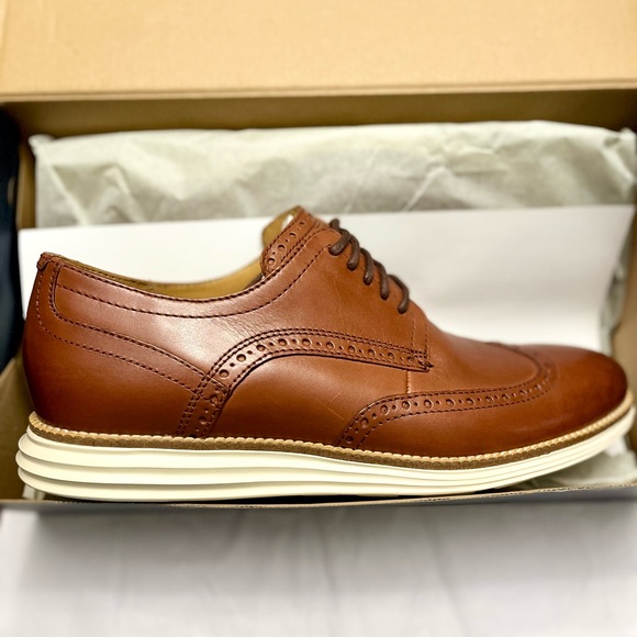 COPY - NEW MENS Cole Haan Original Grand Wingtip Oxford SIZE 11.5 👞 - Picture 7 of 9